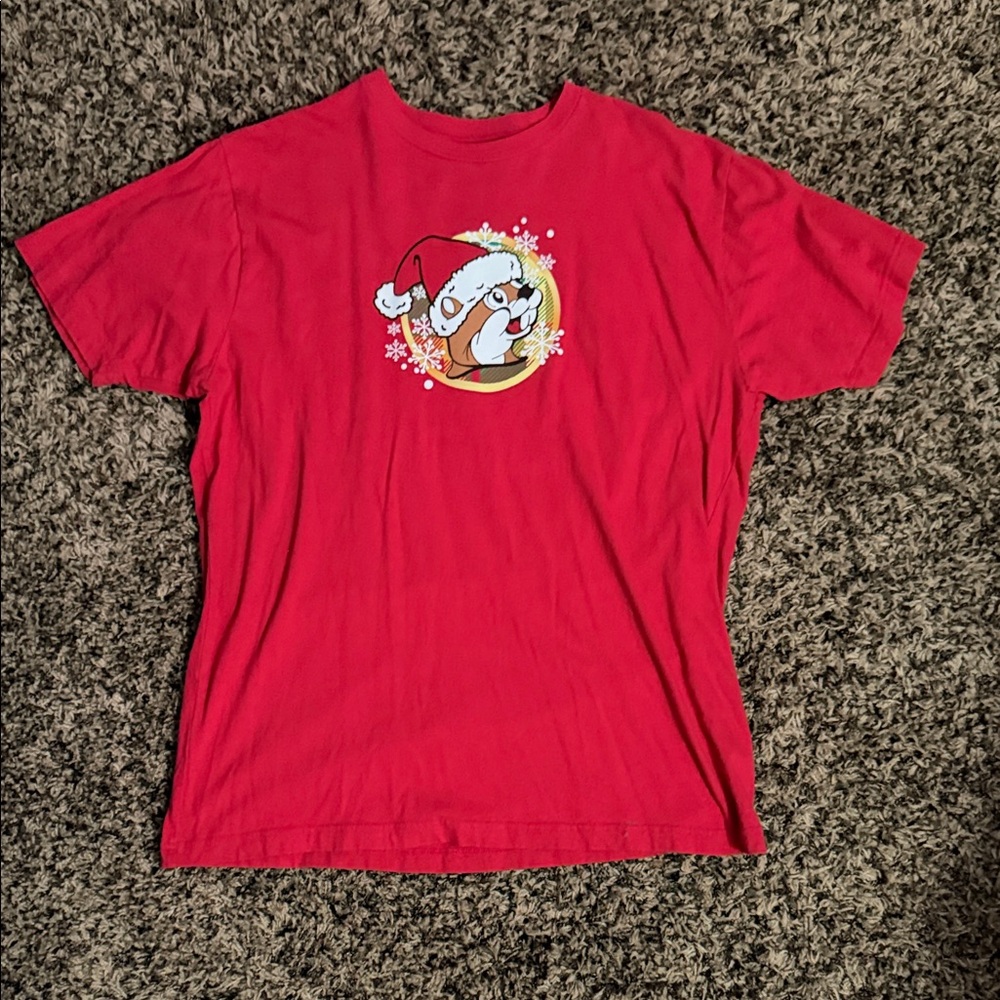 Red Short-Sleeve Holiday Graphic Tee